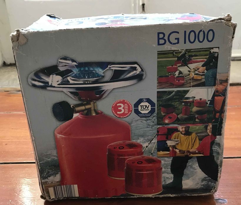 Fogareiro fogão portátil camping ar livre botija butano