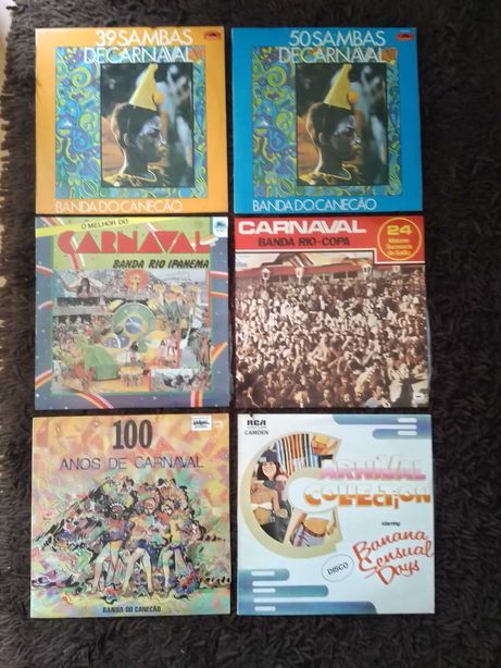 Discos vinil LP Brasileira Carnaval e Samba