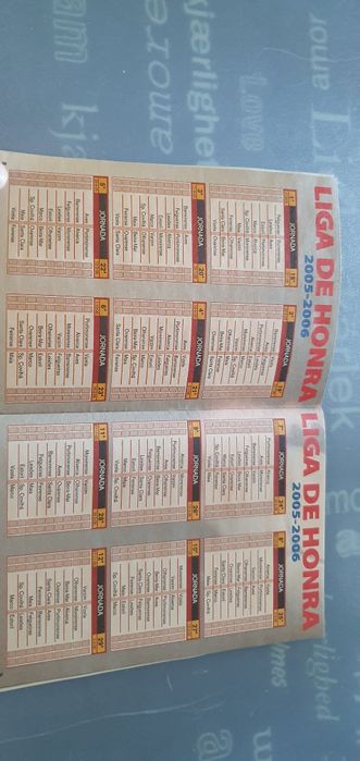 Calendário futebol