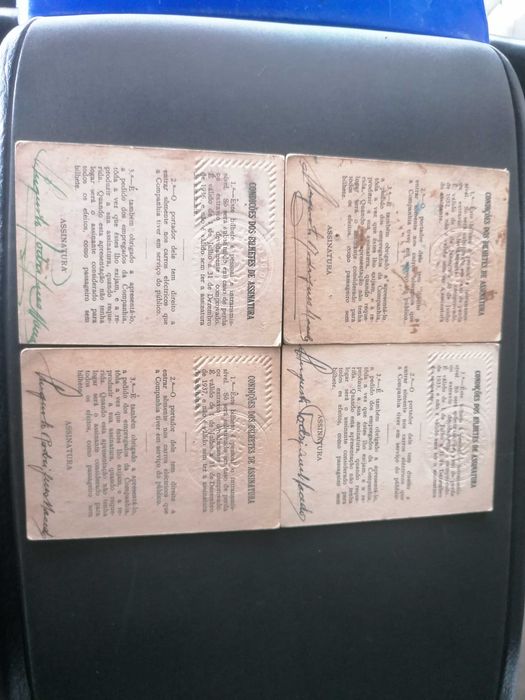 Bilhetes carris antigos