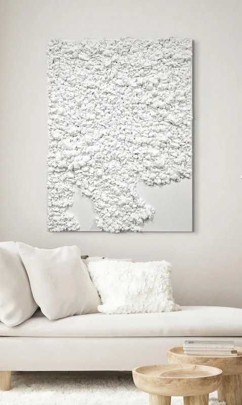 Ręcznie malowany obraz na płótnie Organic 3D 88x118cm Malerifabrikken