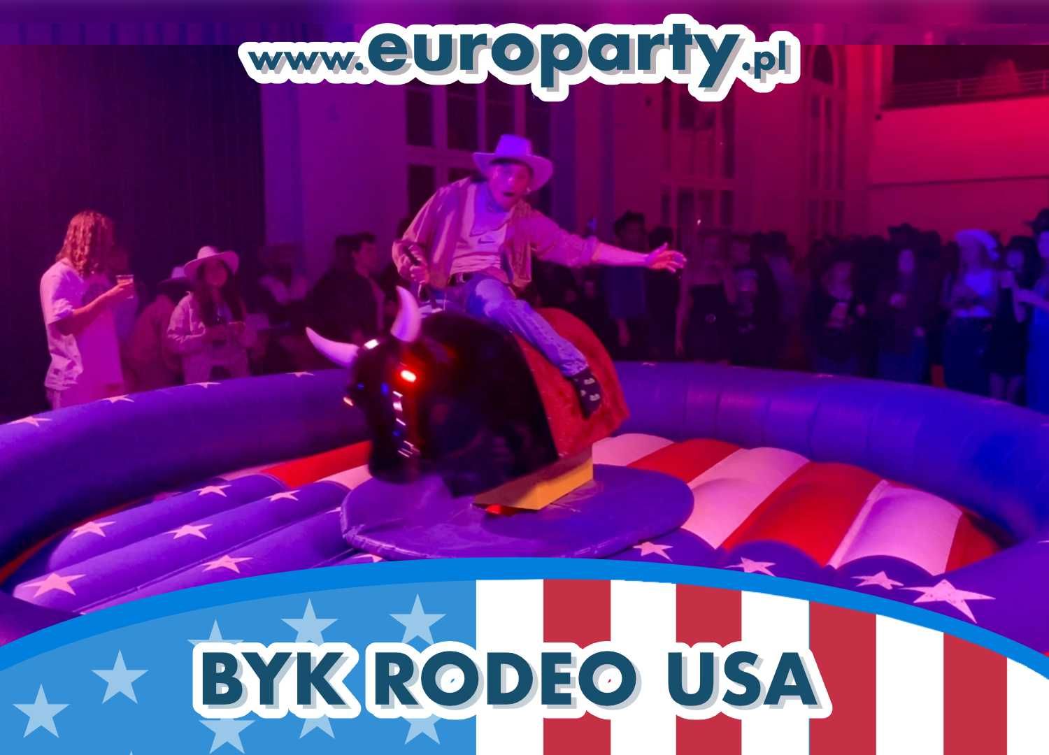 BYK RODEO symulator wynajem mechaniczny byk, dmuchańce, eliminator