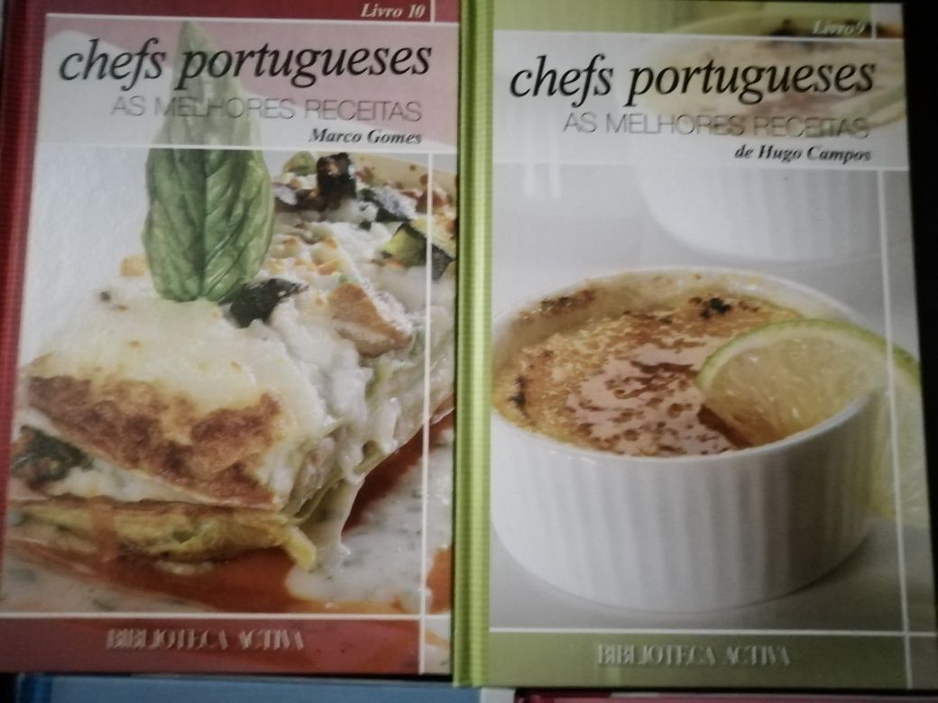 Coleção completa Chefs Portugueses - As melhores receitas - 11 livros*