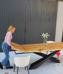 Stół dębowy X ciężka noga metalowa producent rozkładany 300cm