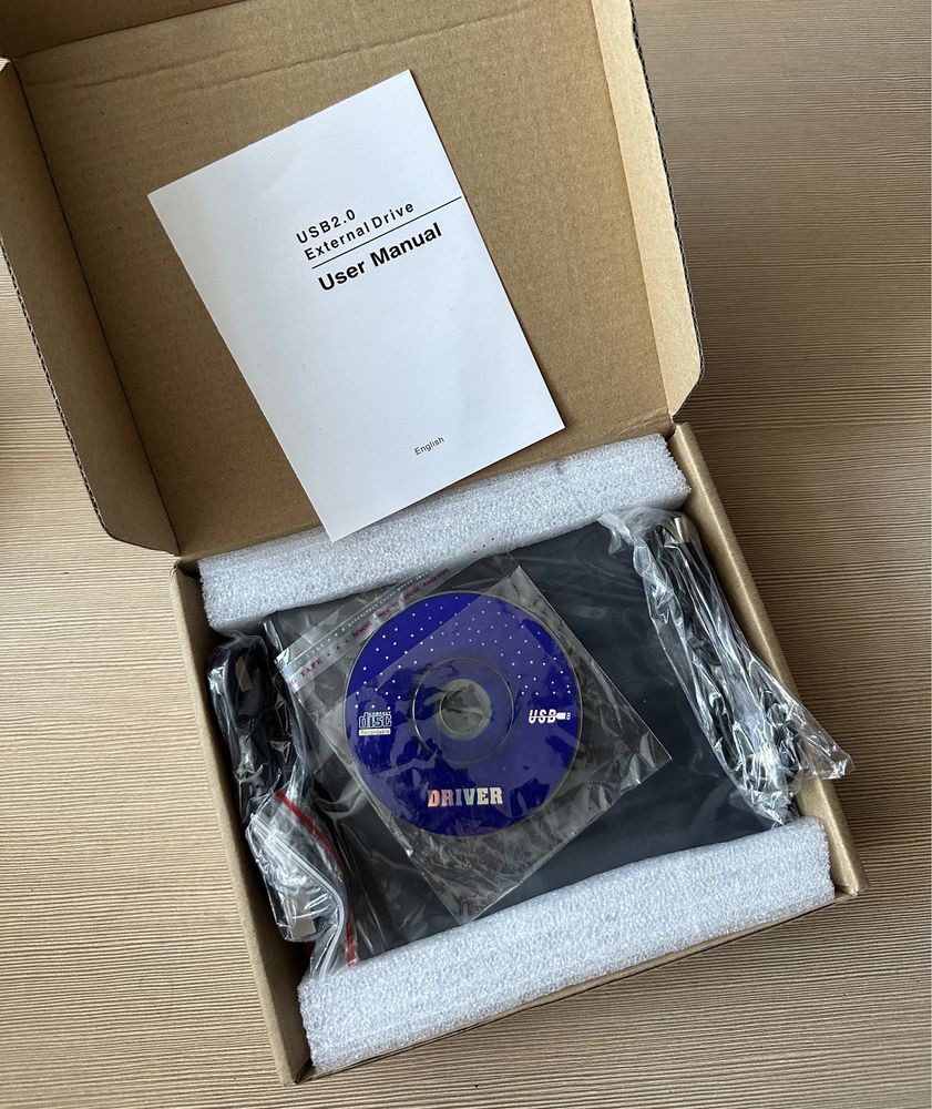 Зовнішній USB-пристрій DVD CD RW Disc Burner Combo для Windows 98/8/10