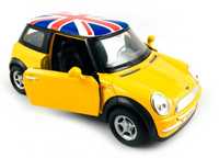 Mini Cooper UK model WELLY 1:34 żółty