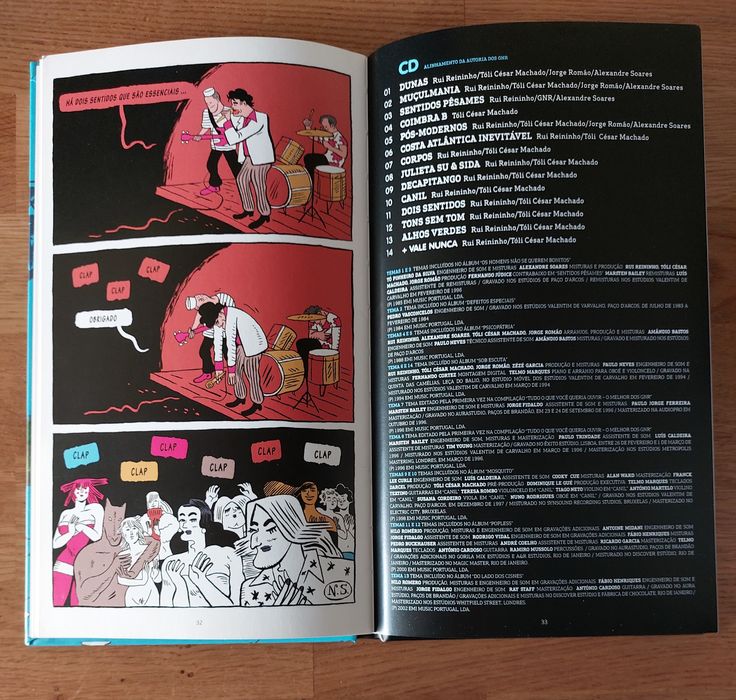 CD e livro de banda desenhada dos GNR