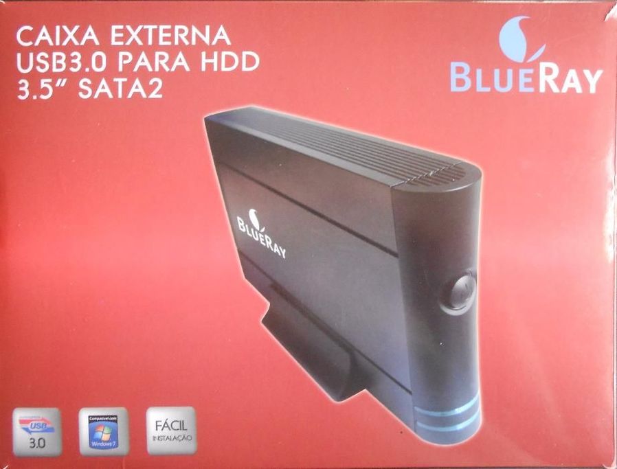 Caixa Externa USB 3.0 para disco duro 3.5" SATA 2