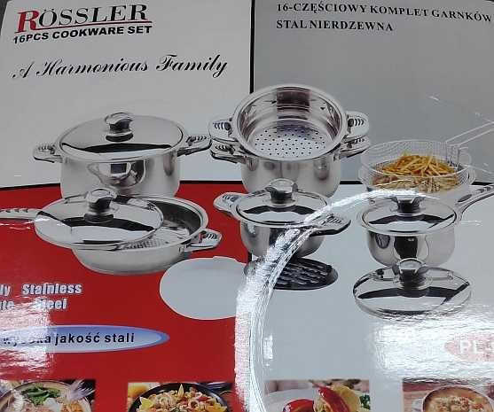 Garnki stalowe 16el Rossler termo