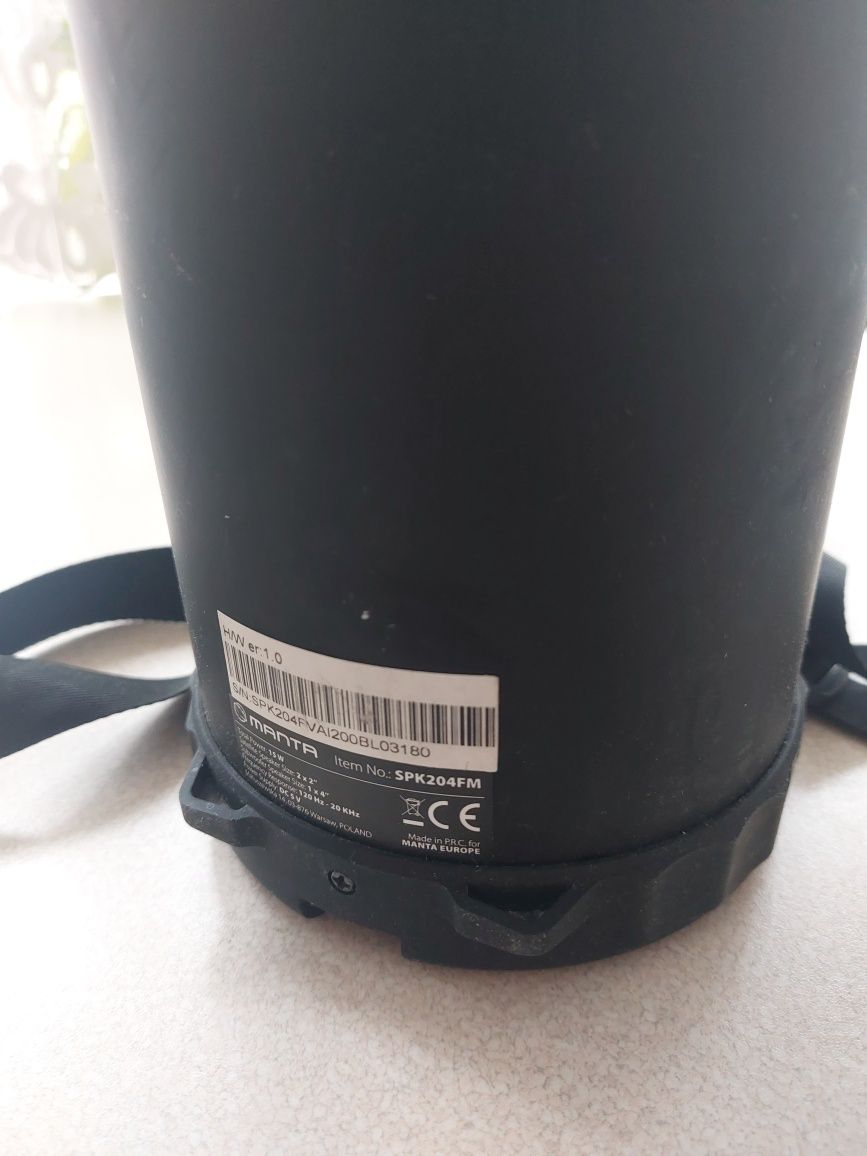 Głośnik Radio MANTA SPK204FM USB SD Bluetooth
