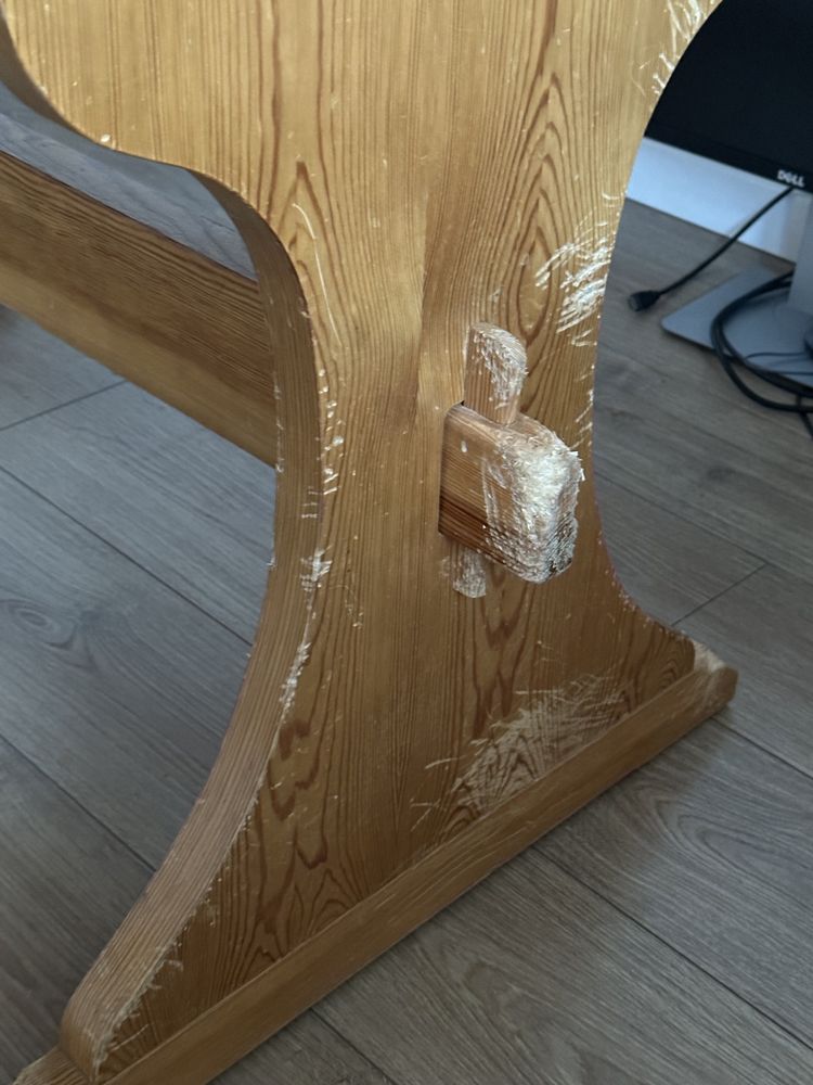 Stół drewniany sosnowy 115x75
