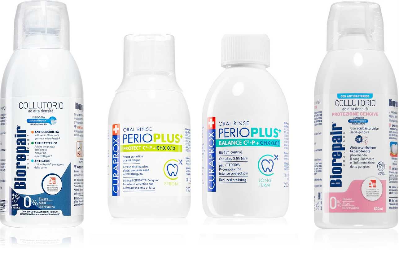 Ополіскувачі для порожнини рота, зубів, ясен Biorepair/Curaprox