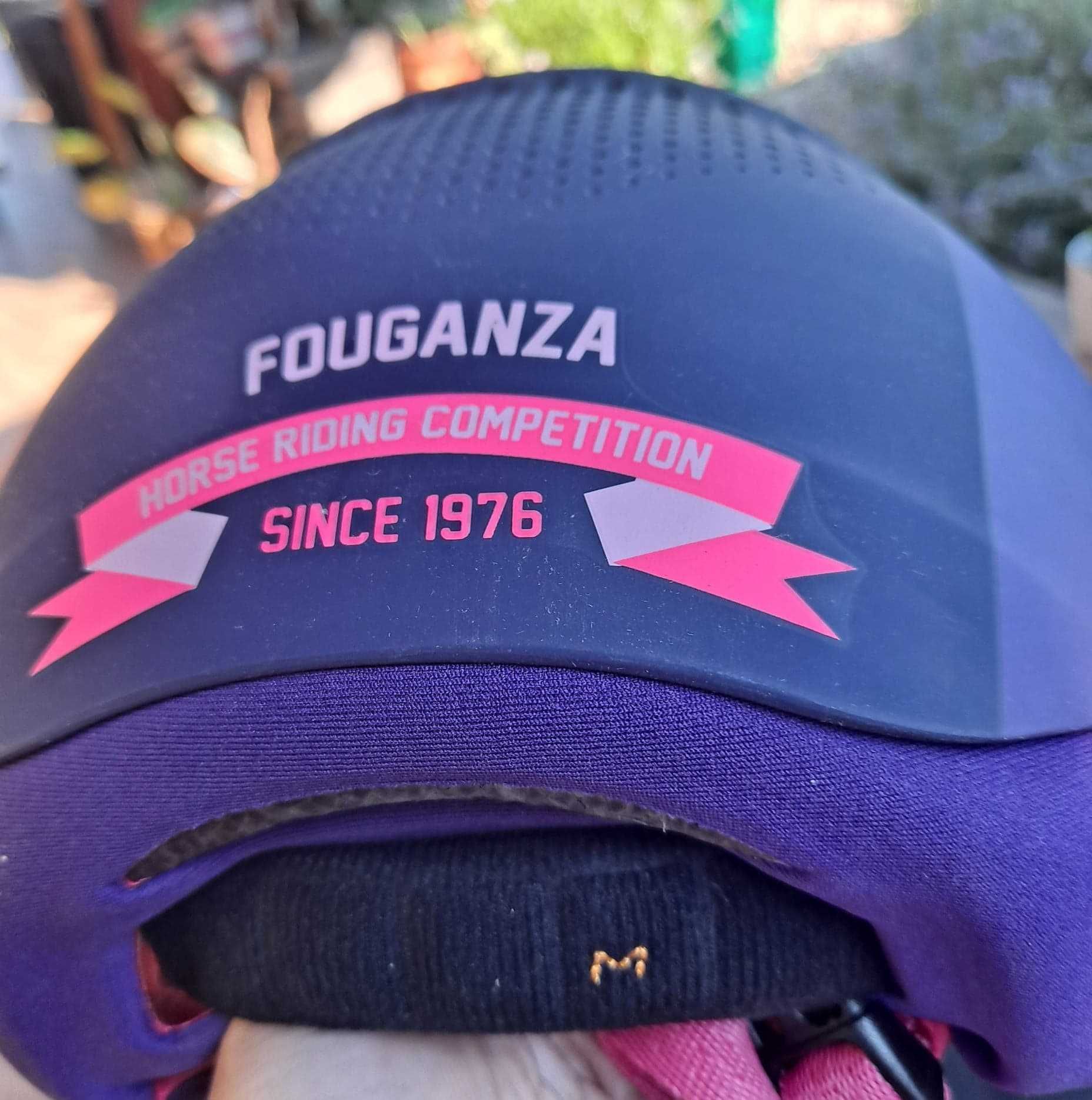 Kask jeździecki Fouganza rozmiar 55-57 cm jak nowy
