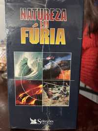 Natureza em fúria - cassetes VHS por abrir