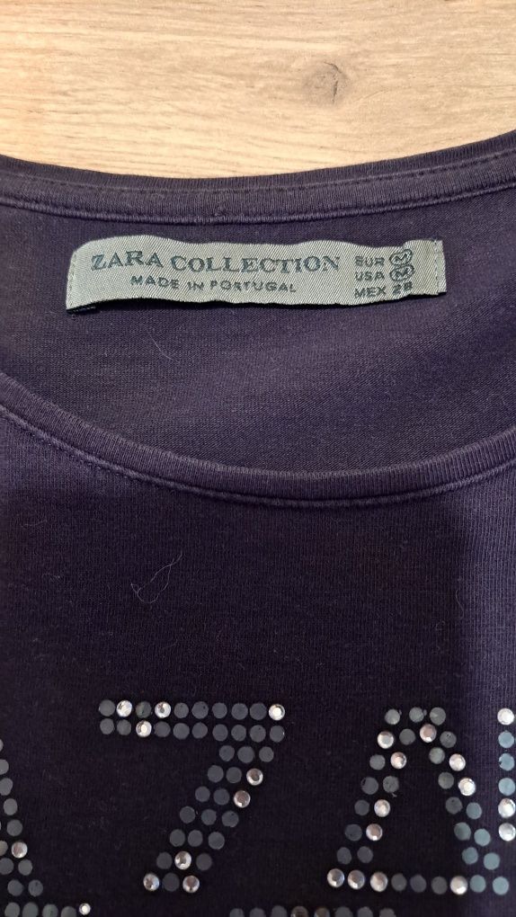 Ciemnofioletowa bluzka Zara 38