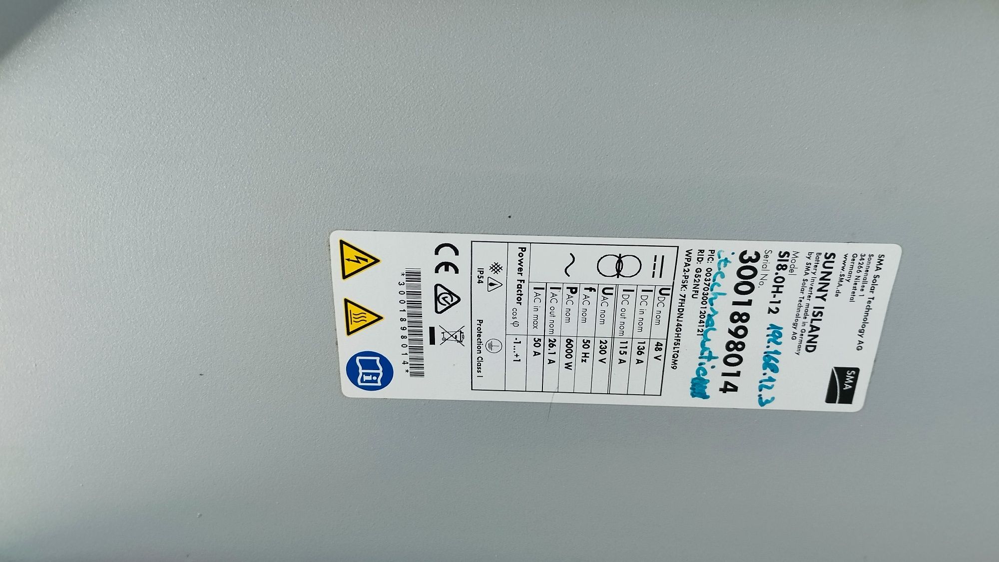 Inversor SMA 230v de 6000w