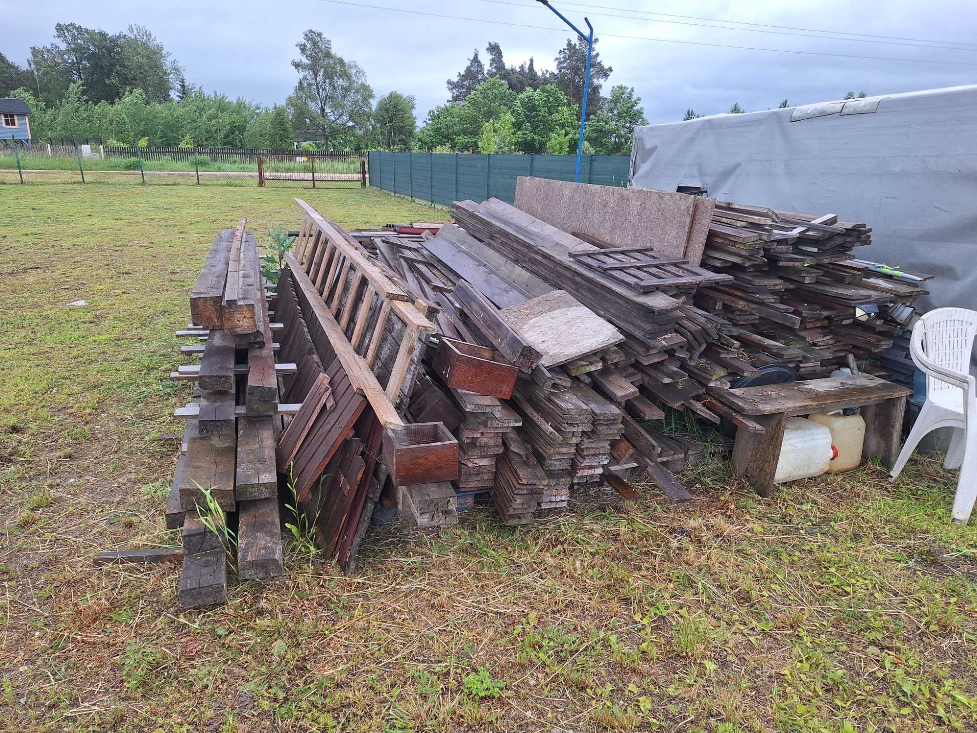Domek drewniany 6x9m rozebrany materiał