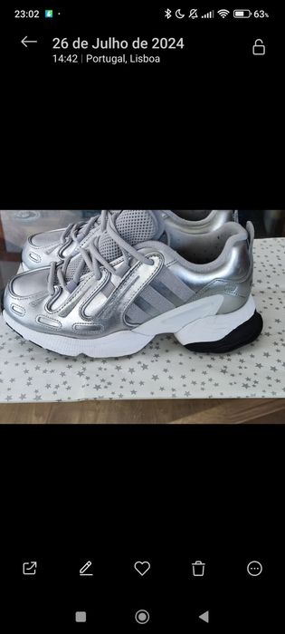 Ténis adidas Prata 38