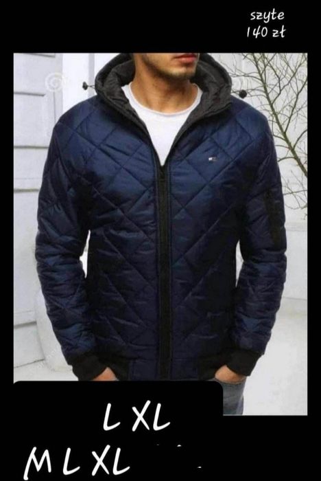 Nowa kurtka męska wiosenna szyte logo M L XL XXL różne modele.