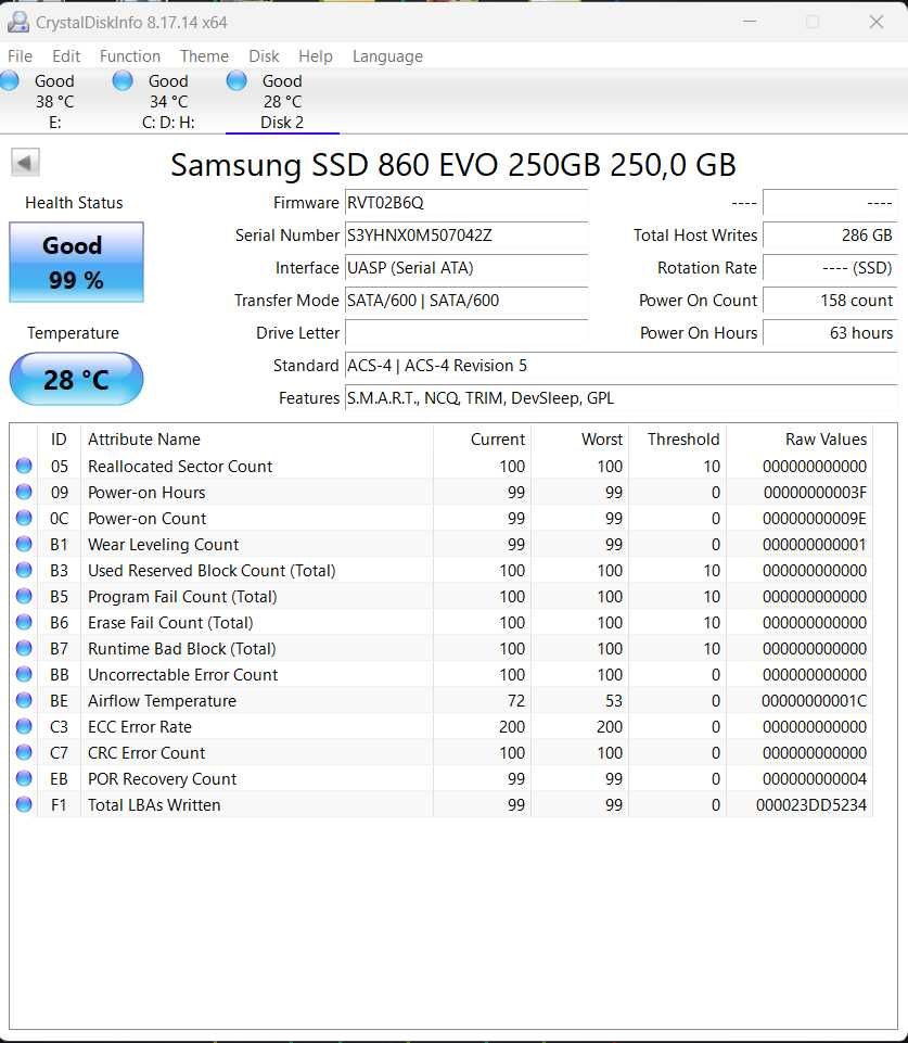 SSD 2.5" 256GB SanDisk X400