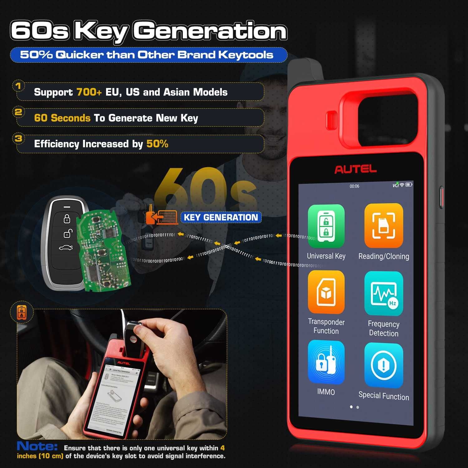 Autel MaxiIM KM100E Máquina Programação Chaves Original PT (NOVO)