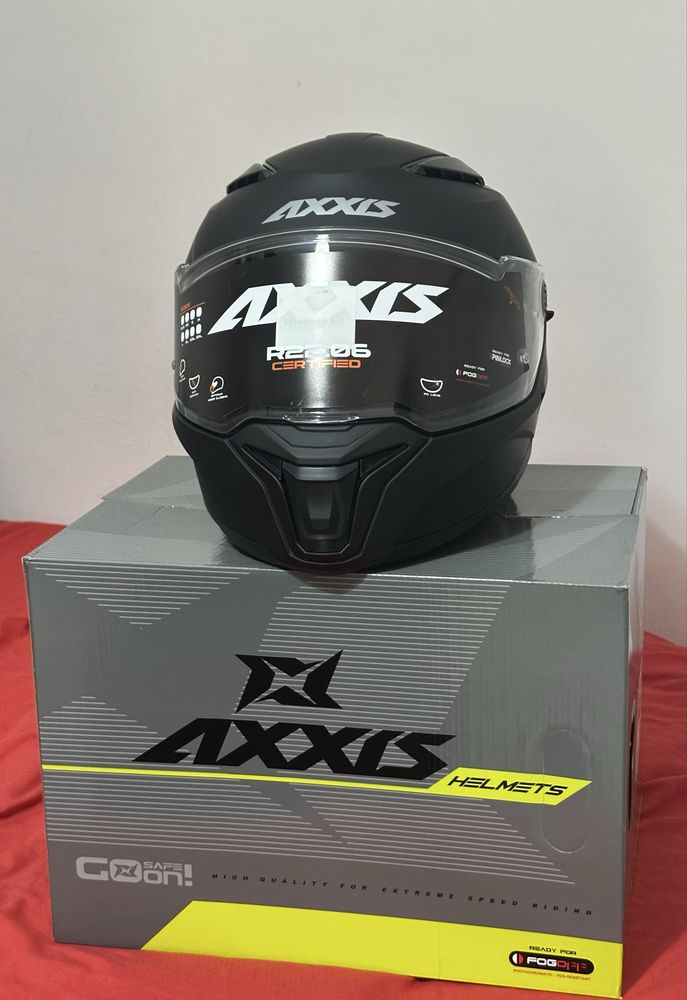 Capacete AXXIS PANTHER s solid preto  mate