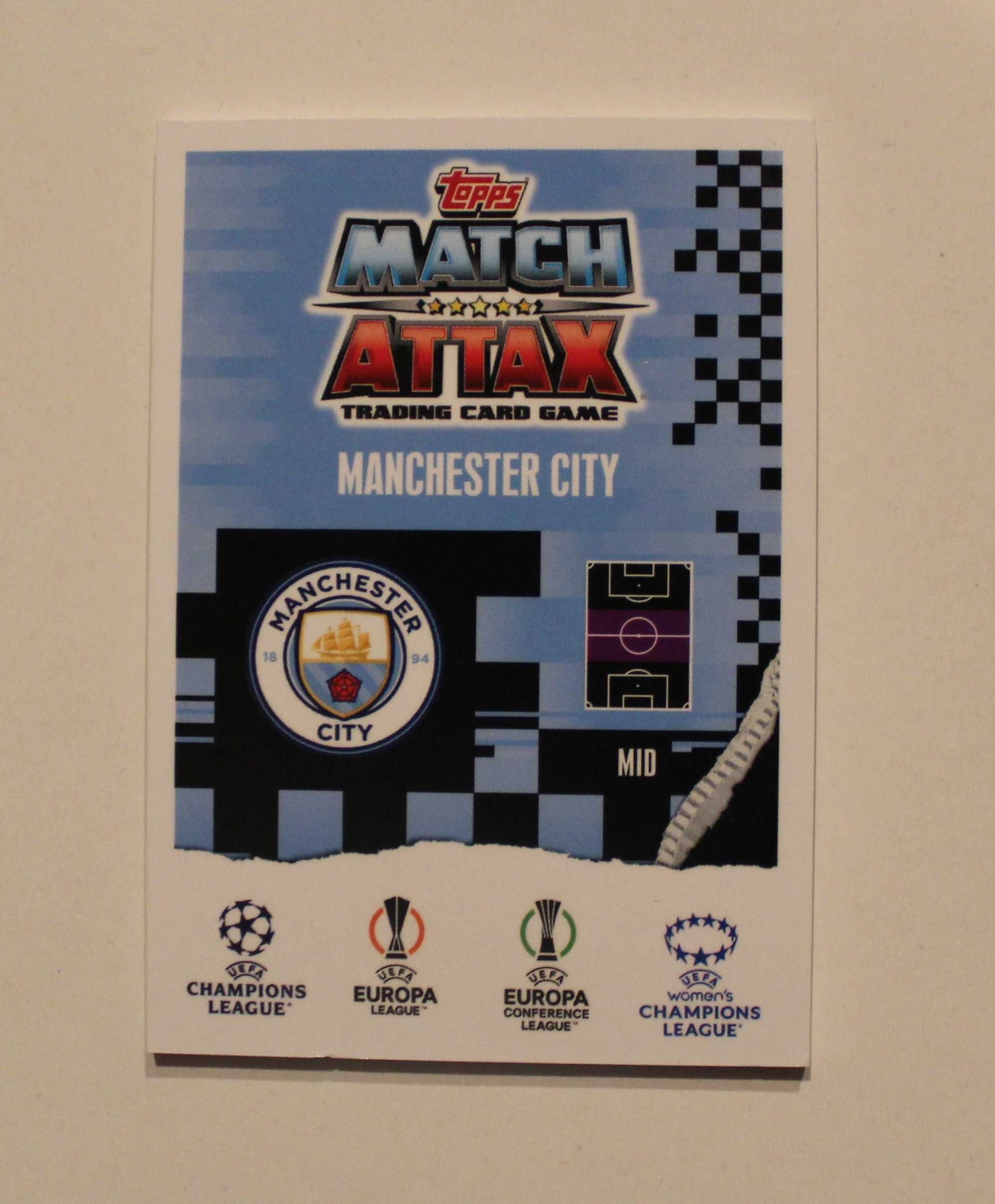 Jack Grealish Man City Jersey Relic Topps Match Attax Extra 2024