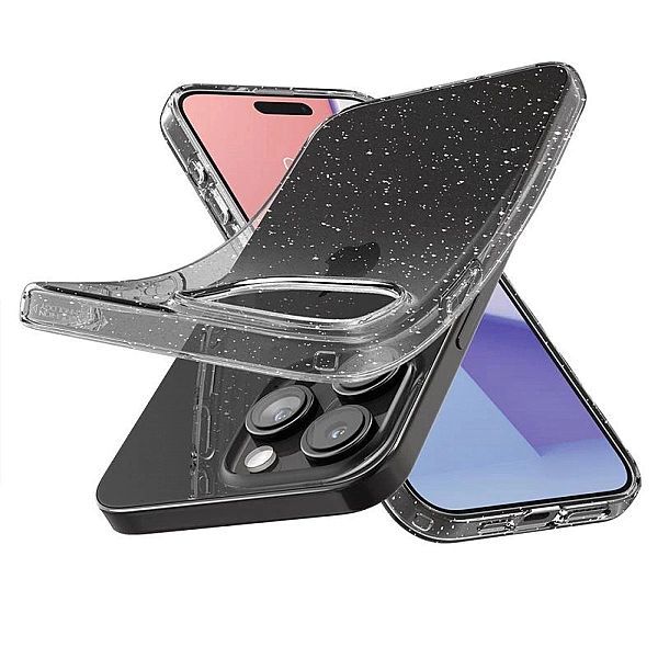 Etui Spigen Liquid Crystal na iPhone 15 Pro Max - przezroczysto-brokat