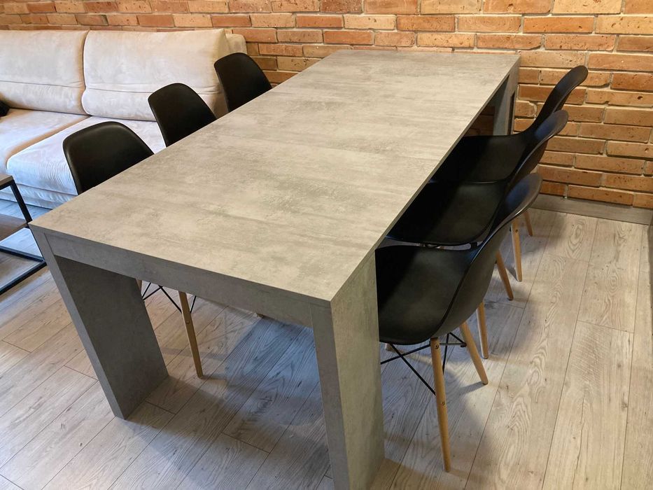 Stół Roma Selsey - włoski - loftowy - szary beton