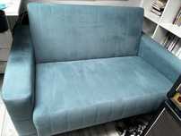 Sofa amerykanka niebieska uzywana