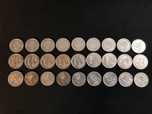 Conjunto de 54 moedas comemorativas - 80s e 90s