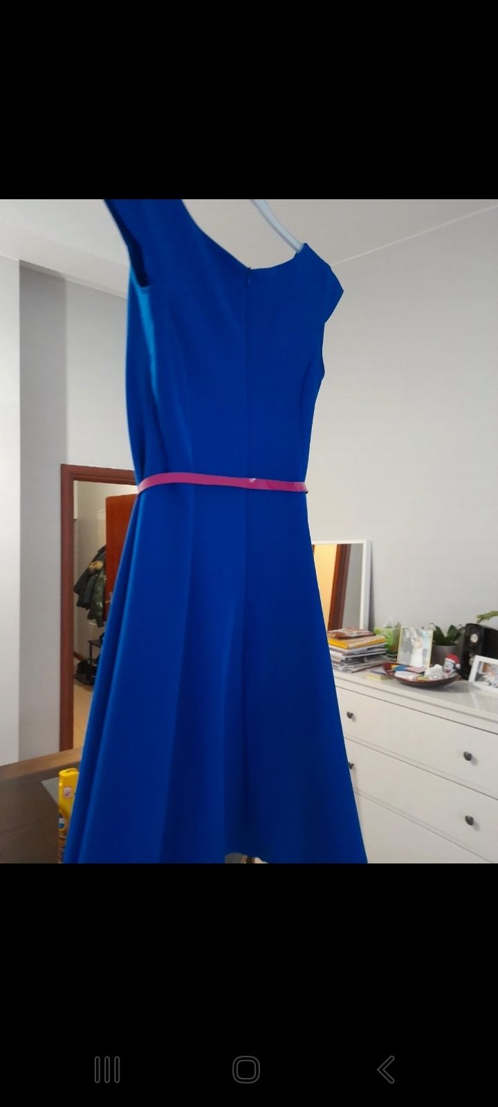 Sukienka Niebieska Wieczorowa