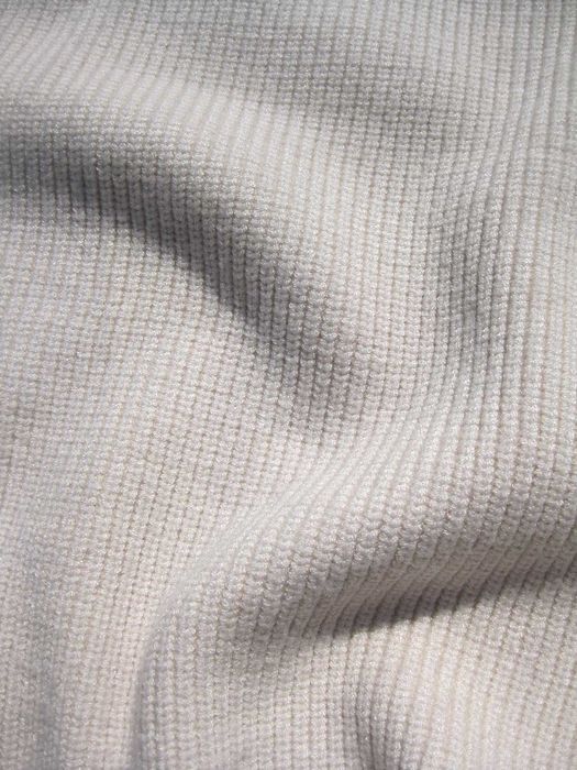 Молочная вязаная тёплая массивная мягенькая юбка трапеция ZARA M