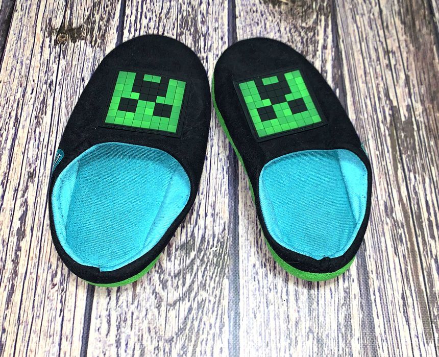 Тапки Minecraft для мальчика, размер 31 (21,5 см)