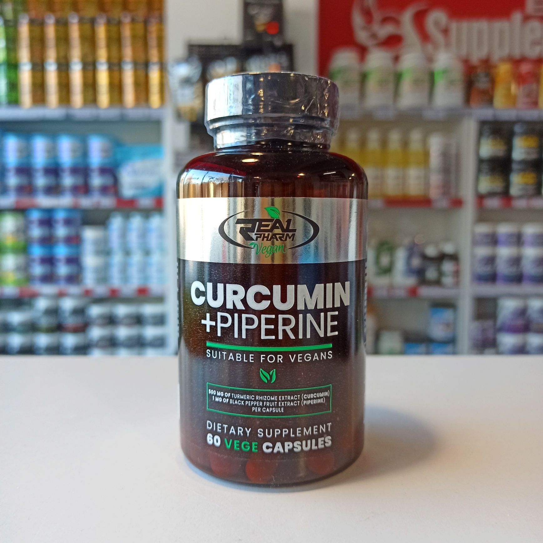 Real Pharm Curcumin+Piperine 60kaps Kurkuma i Piperina