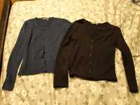 2x sweter damski, kardigan Grey Wolf S/M granatowy na guziki