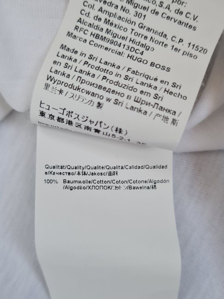 Футболка чоловіча біла Hugo Boss орігинал р. S
