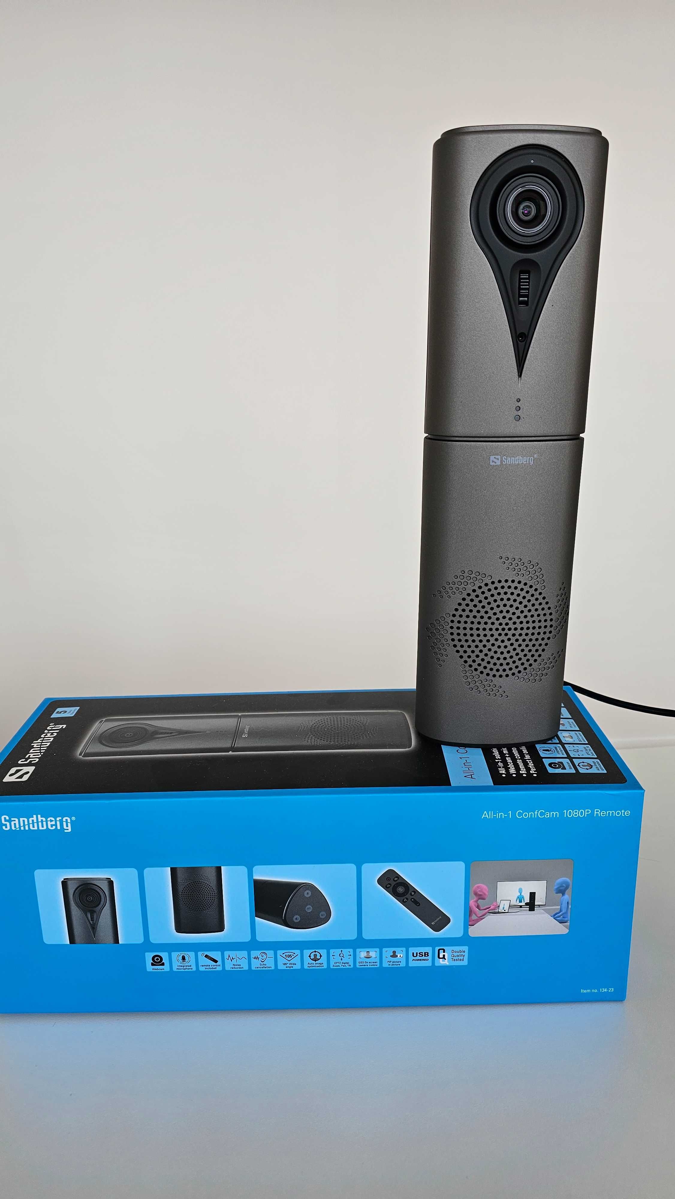 Kamera internetowa Sandberg All-in-1 ConfCam 1080P Remote