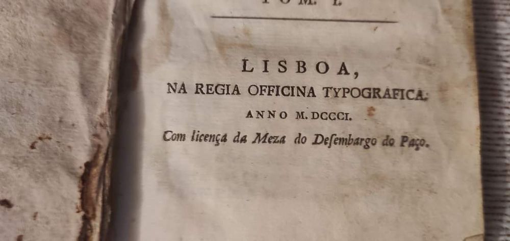 Raro livro- ALMEIDA, Nicolau Tolentino de. OBRAS POETICAS- 1801
DE NIC