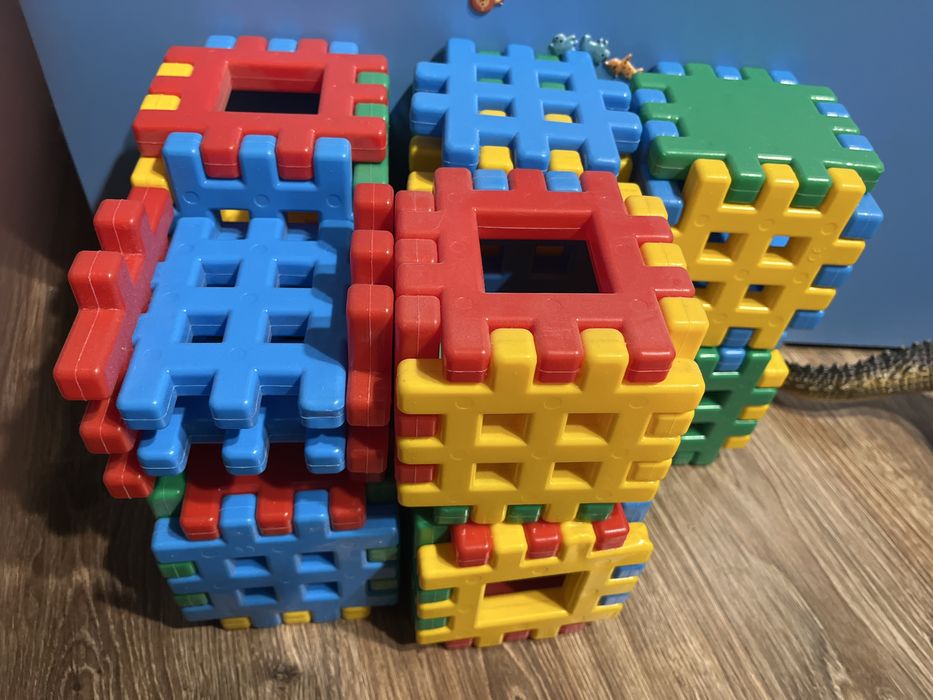 Kolorowe klocki wafle