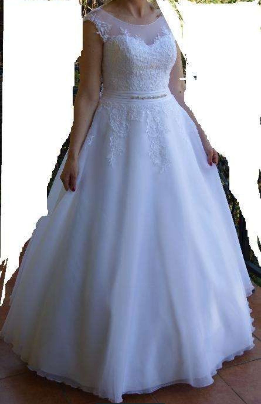 Piękna, cudna suknia ślubna M /L śnieżna biel