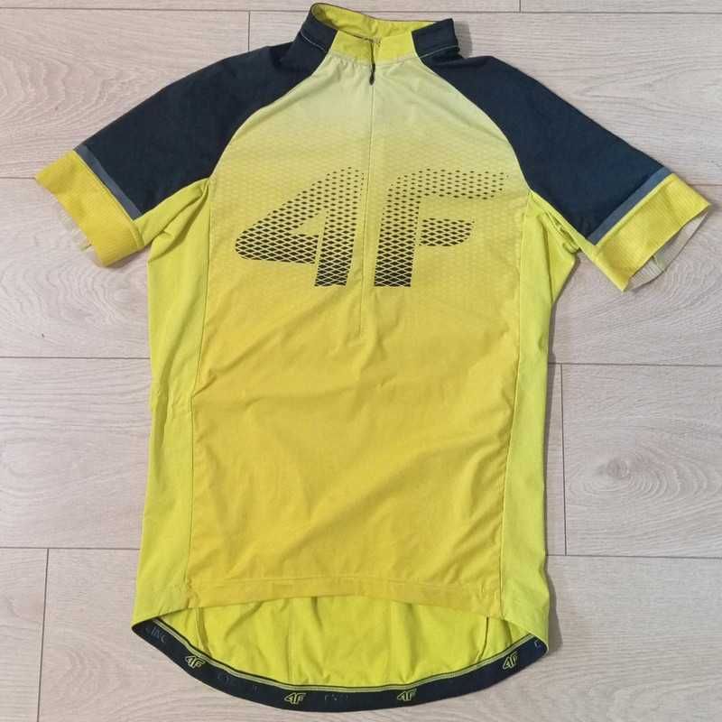 Koszulka rowerowa męska RKM151 - żółty