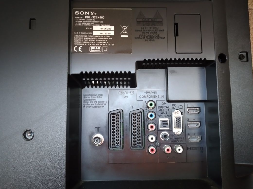 Televisão LCD sony