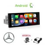 Rádio 1DIN 6.7" • MERCEDES • W202 W124 W210 R170 W140 • Android