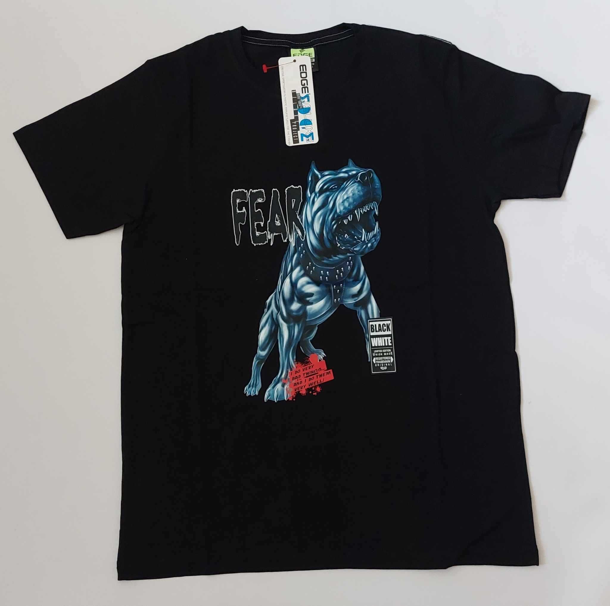 T-Shirt męski Koszulka męska TURECKA bawełna elastan EDGE 1227 r. 2XL
