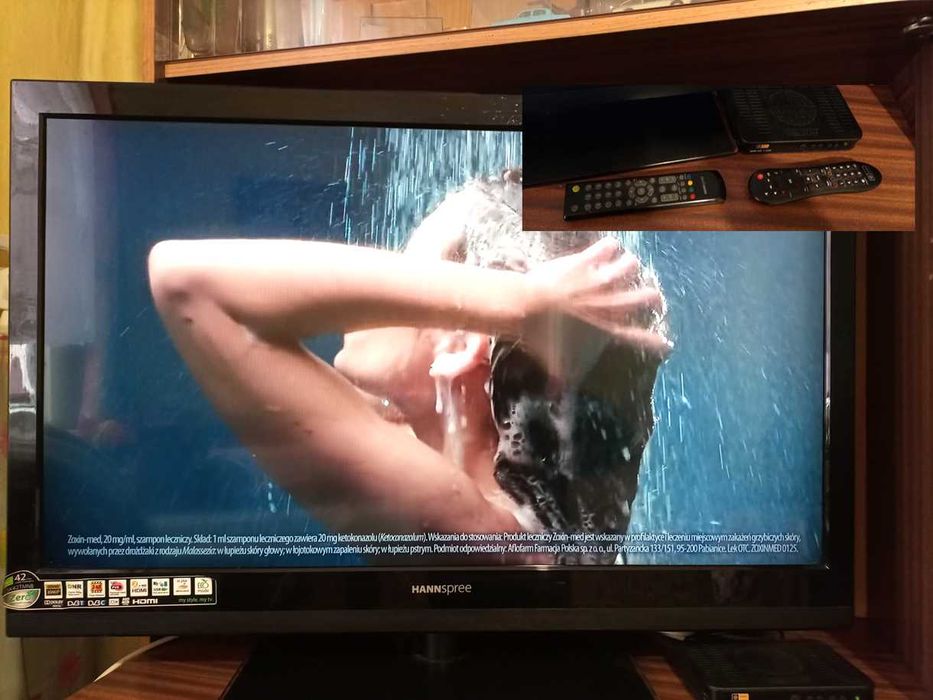 Tv LCD LED 42 cale Hanspree Lepszy obraz niż Samsung