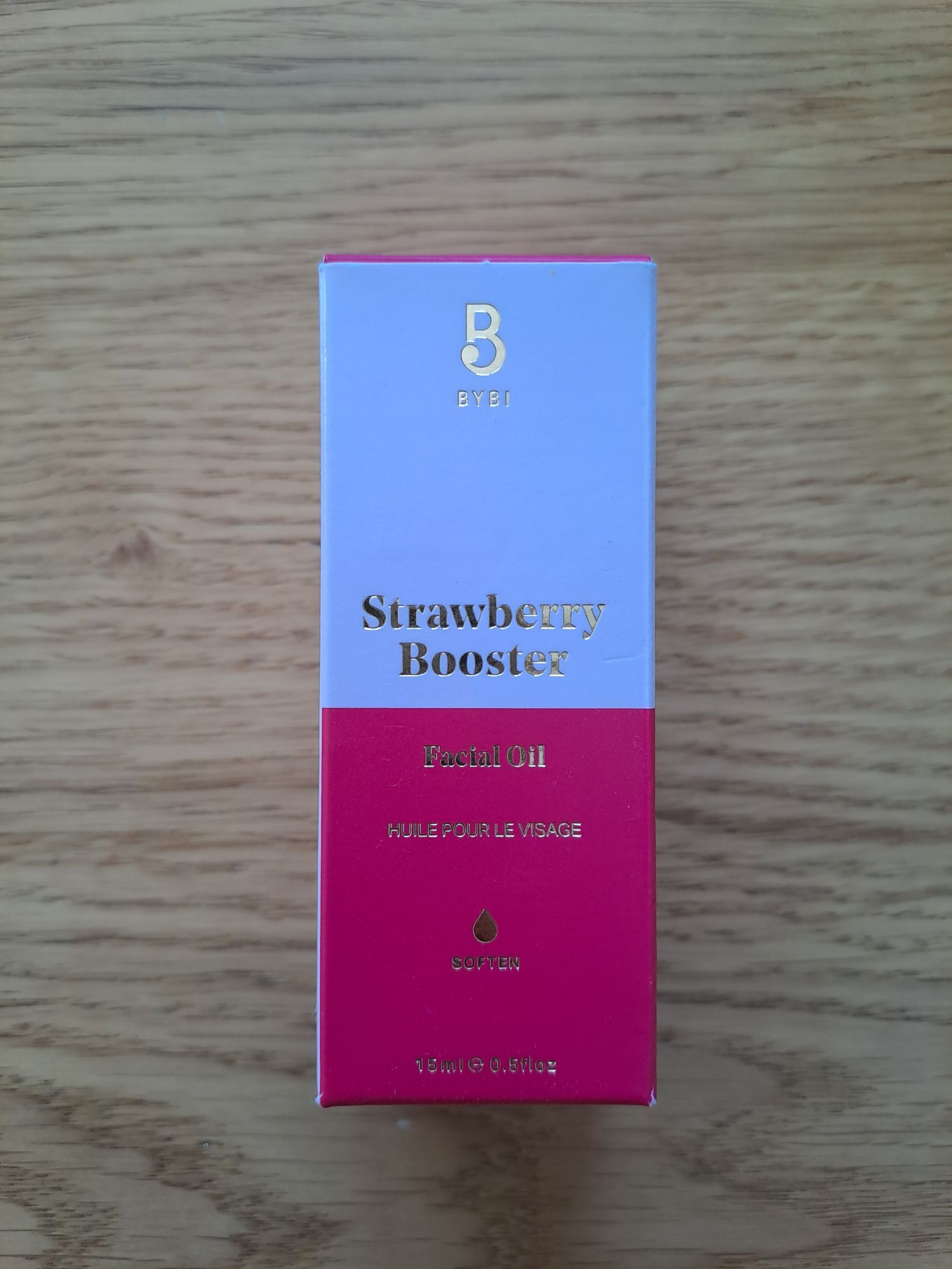 Strawberry Booster BYBI 15ml Olejek do twarzy  z truskawki