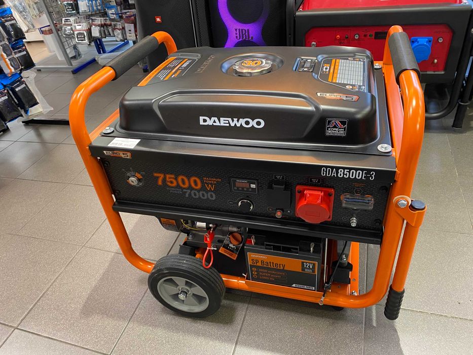 AGREGAT Prądotwórczy DAEWOO GDA-8500E-3 7,5kW EM-AUDIO Tomaszów Lub