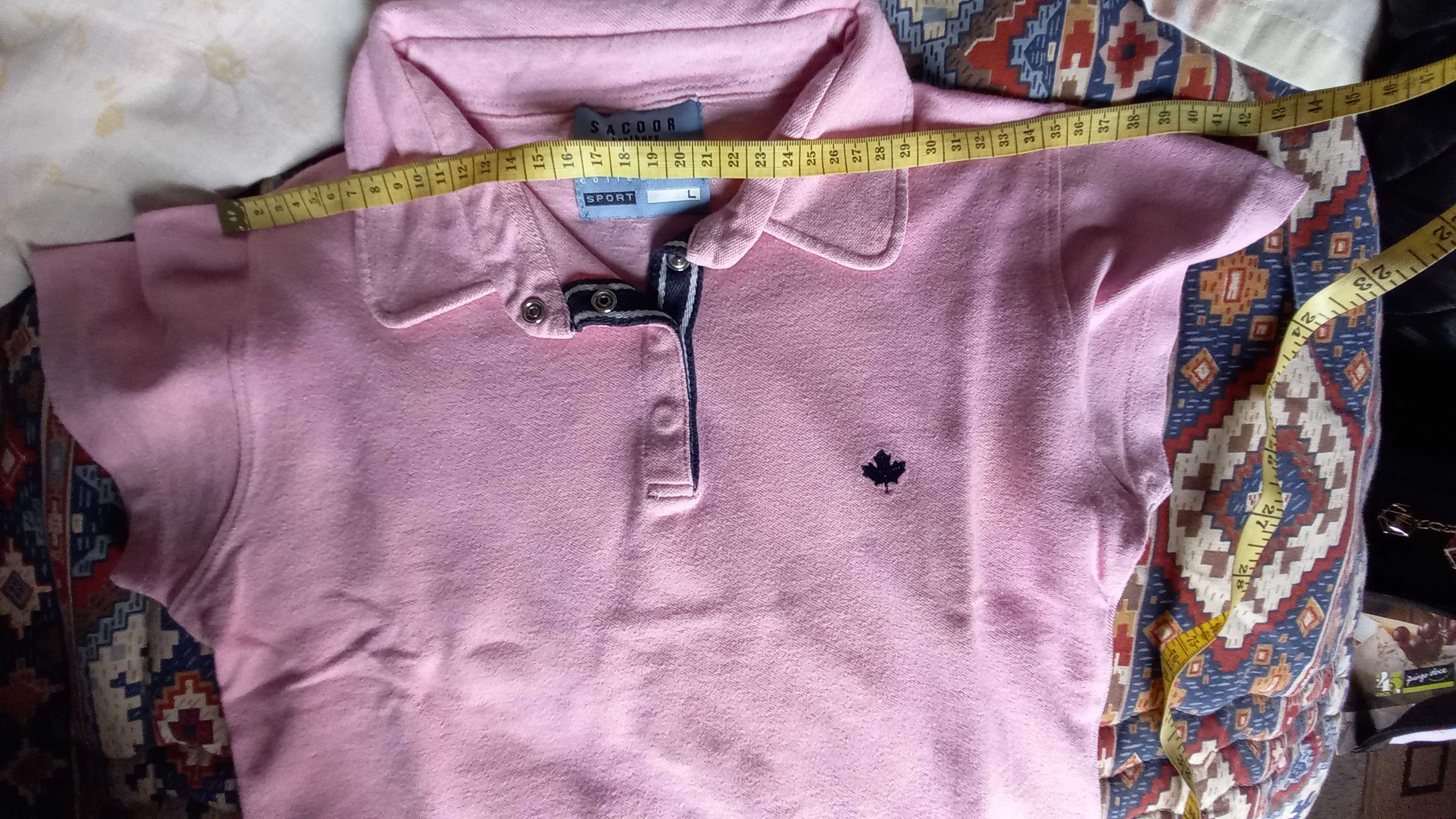Polo de manga curta, rosa, XS/ S - Sacoor Sport