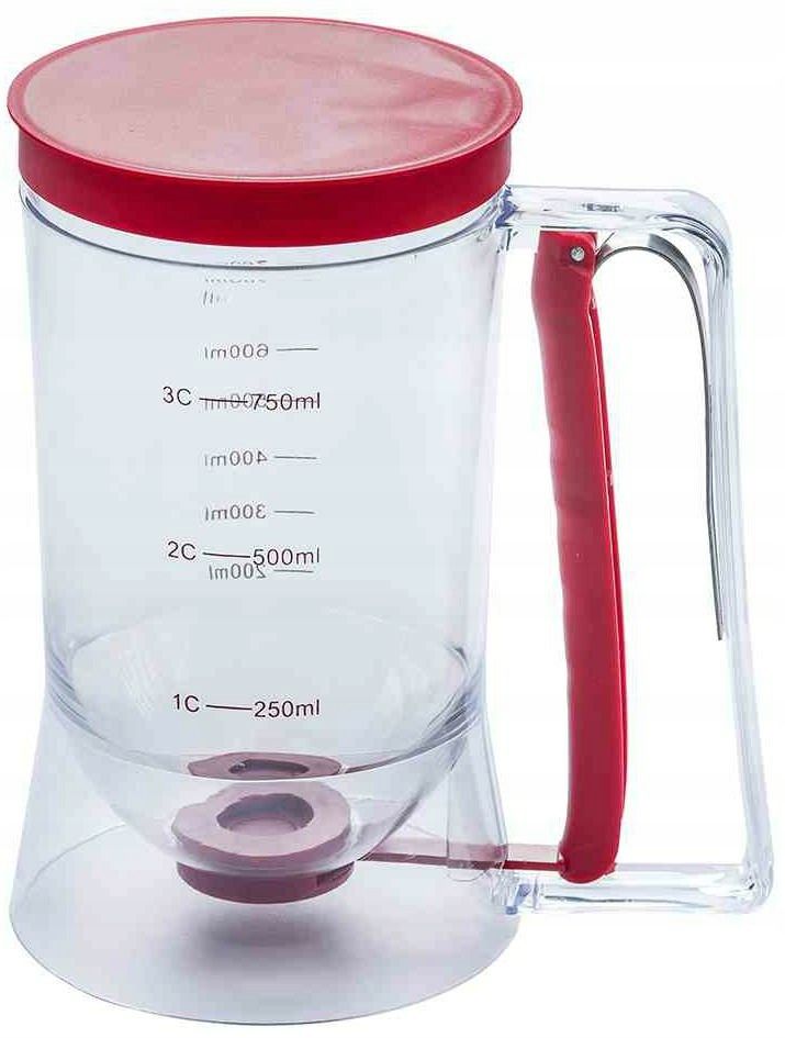 Przezroczysty Pojemnik Do Porcjowania Ciasta Z Miarką 900Ml